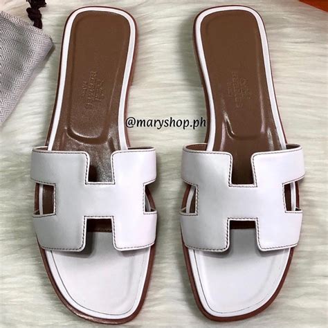 hermes slippers onderkant